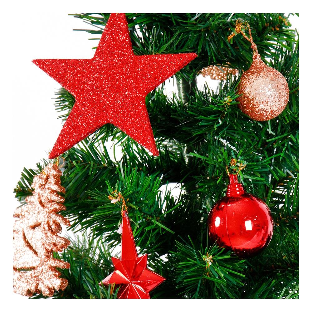 ต้นคริสต์มาส พร้อมของตกแต่งดาวแดง SIAMXMAS 3 ฟุต