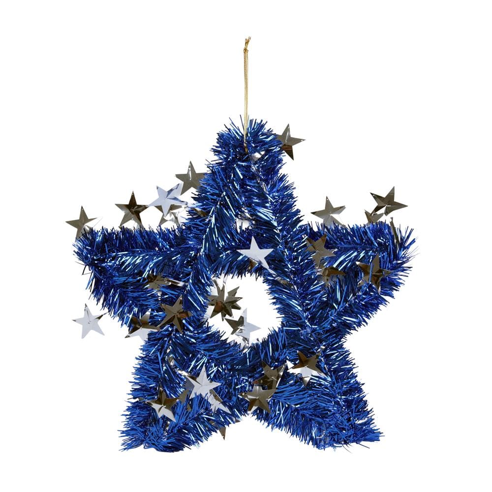 ช่อแขวนตกแต่ง STAR SIAMXMAS 12 นิ้ว สีน้ำเงิน
