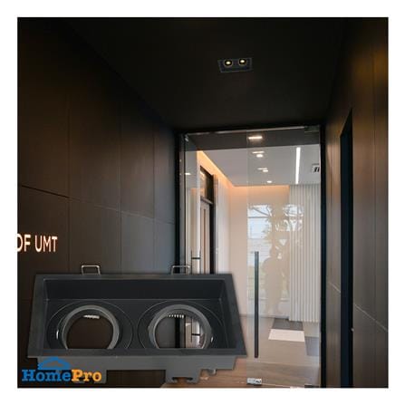 ดาวน์ไลท์ L&E HG 24-04682 6.14 นิ้ว สีดำ เหลี่ยม_3