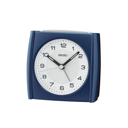นาฬิกาปลุก SEIKO CLOCKS QHE205L 3.3X3.5 นิ้ว สีฟ้า