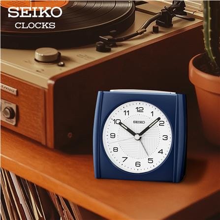 นาฬิกาปลุก SEIKO CLOCKS QHE205L 3.3X3.5 นิ้ว สีฟ้า_4