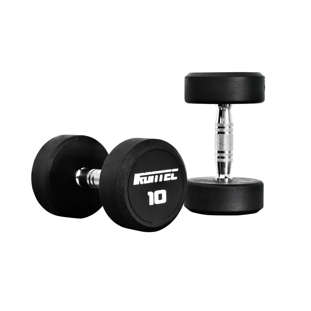 ดัมเบลทรงกลมหุ้มยาง IRONTEC 10 กก.