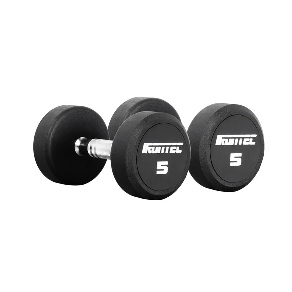 ดัมเบลทรงกลมหุ้มยาง IRONTEC 5 กก.