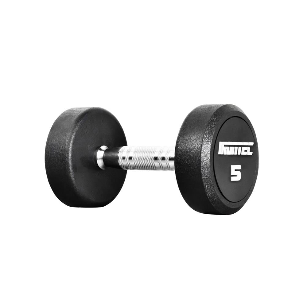 ดัมเบลทรงกลมหุ้มยาง IRONTEC 5 กก.