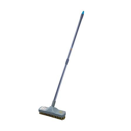 แปรงขัดพื้นทองเหลืองด้ามยาวปรับได้ POLY-BRITE สีเทา_0