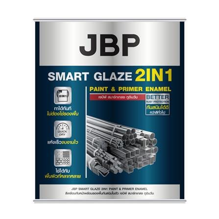 สีน้ำมัน JBP SMART GLAZE 2IN1 G7226 สีเทา เงา 1 แกลลอน_0