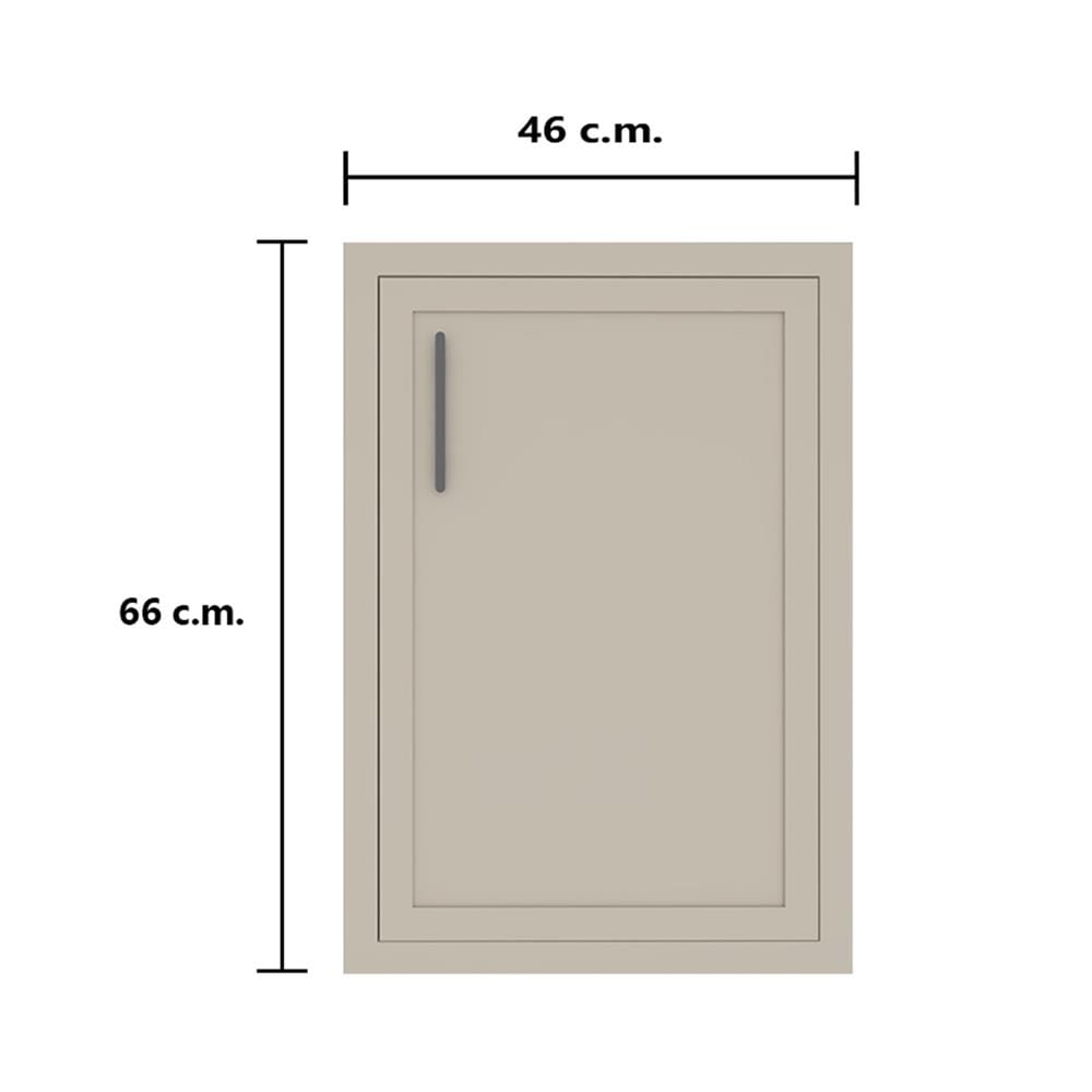 บานซิงค์เดี่ยว MJ SLIM SHAKER 46x66 ซม. สี BIEGE
