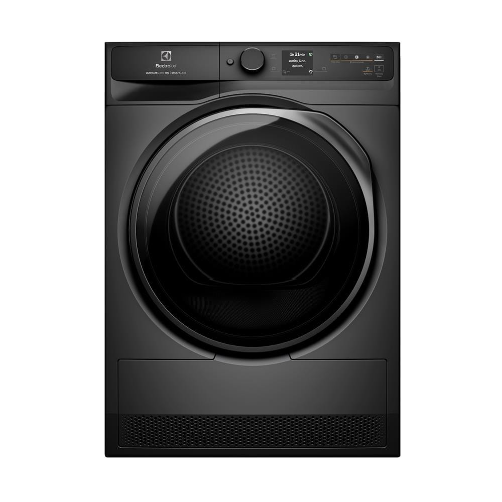 เครื่องอบผ้าฝาหน้าพร้อมขาตั้ง ELECTROLUX EDH902R9SC 9 กก. HEATPUMP สีGREY