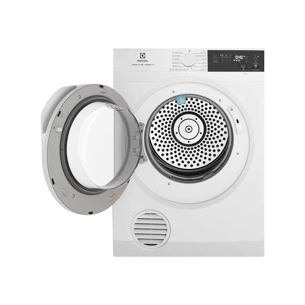 เครื่องอบผ้าฝาหน้าพร้อมขาตั้ง ELECTROLUX EDS904H3WC 9 กก. VENTING สีขาว