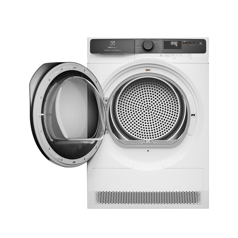 เครื่องอบผ้าฝาหน้าพร้อมขาตั้ง ELECTROLUX EDH803J5WC 8 กก. HEATPUMP สีขาว