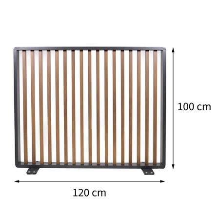 รั้วอะลูมิเนียม BENETTA SERENITY 100X30 ซม. สีดำ_6