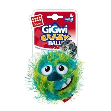 ของเล่นสุนัข GIGWI CRAZY BALL สีเขียว_0