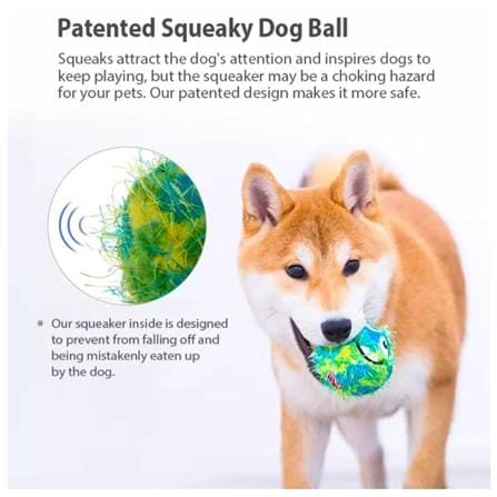 ของเล่นสุนัข GIGWI CRAZY BALL สีเขียว_3