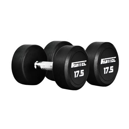 ดัมเบลทรงกลมหุ้มยาง IRONTEC 17.5 กก._0