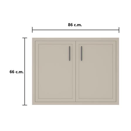หน้าบานคู่ MJ SLIM SHAKER 86x66 ซม. สี BEIGE_3