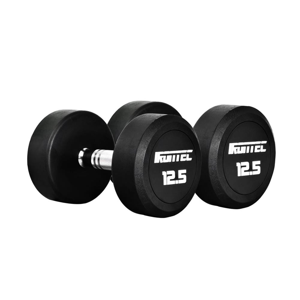 ดัมเบลทรงกลมหุ้มยาง IRONTEC 12.5 กก.