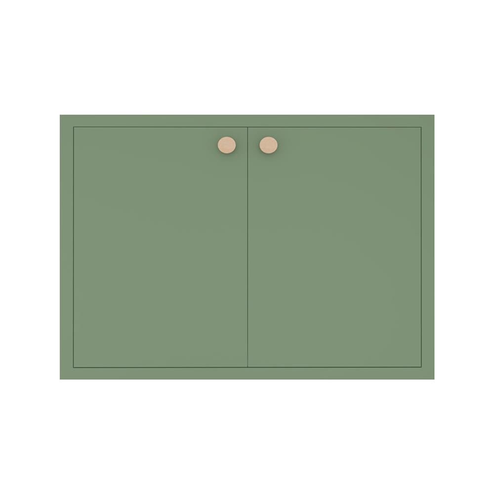 หน้าบานคู่ MJ DOT 86x66 ซม. สี MATCHA
