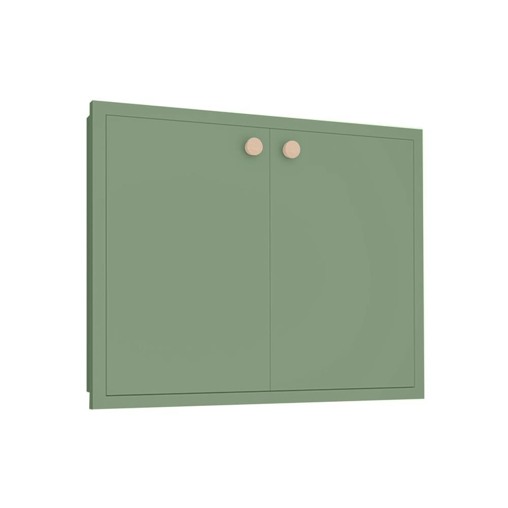 หน้าบานคู่ MJ DOT 86x66 ซม. สี MATCHA