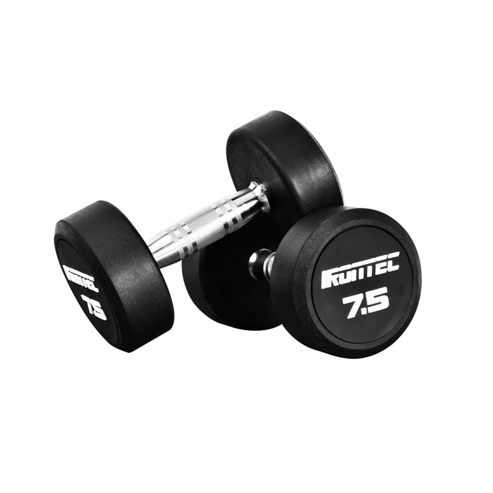 ดัมเบลทรงกลมหุ้มยาง IRONTEC 7.5 กก.