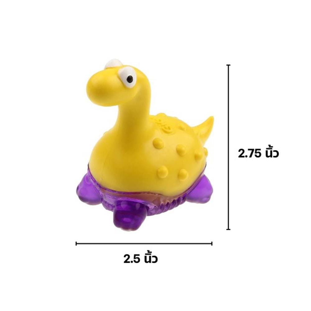 ของเล่นสุนัข GIGWI SUPPA PUPPA DINO XS สีเหลือง