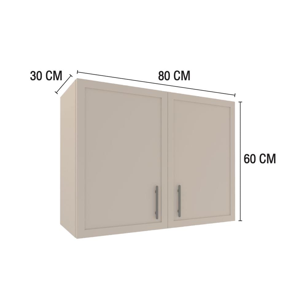 ตู้แขวนคู่ MJ SLIM SHAKER 80x60 ซม. สี BEIGE