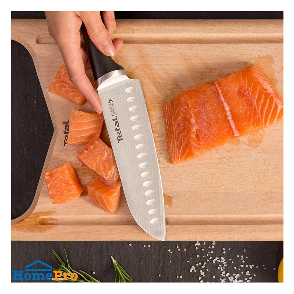 มีดซันโตกุ TEFAL ICE FORCE 18 ซม. สีเงิน