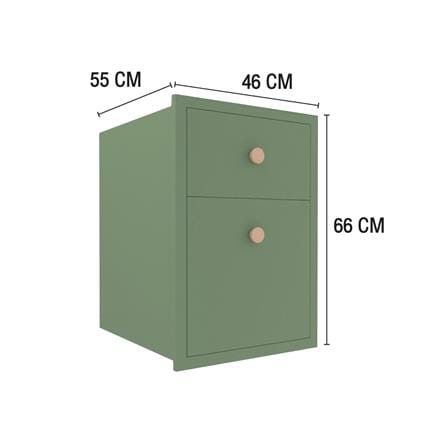 ตู้ลิ้นชัก MJ DOT 46x66 ซม. สี MATCHA_3