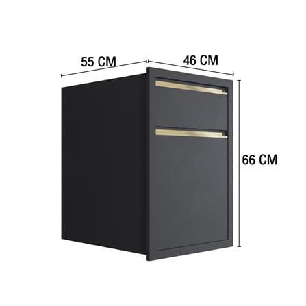 ตู้ลิ้นชัก MJ ETERNITY 46x66 ซม. สี GREY GRAPHITE_3