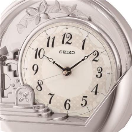 นาฬิกาตั้งโต๊ะ SEIKO CLOCKS QXN232S 7.2X8.3 นิ้ว สีเงิน_1