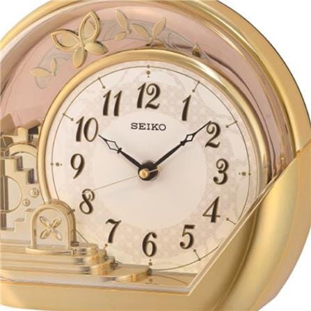 นาฬิกาตั้งโต๊ะ SEIKO CLOCKS QXN232G 7.2X8.3 นิ้ว สีทอง_1