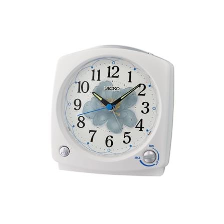 นาฬิกาปลุก SEIKO CLOCKS QHP012W 5.11X4.72 นิ้ว สีขาว_0