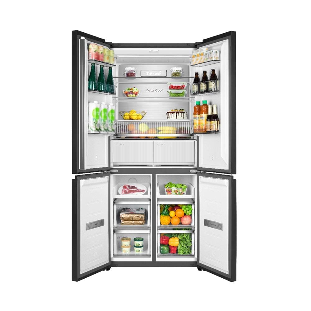 ตู้เย็น MULTI DOOR TCL RT52GCCDE 18.4 คิว กระจกน้ำเงิน