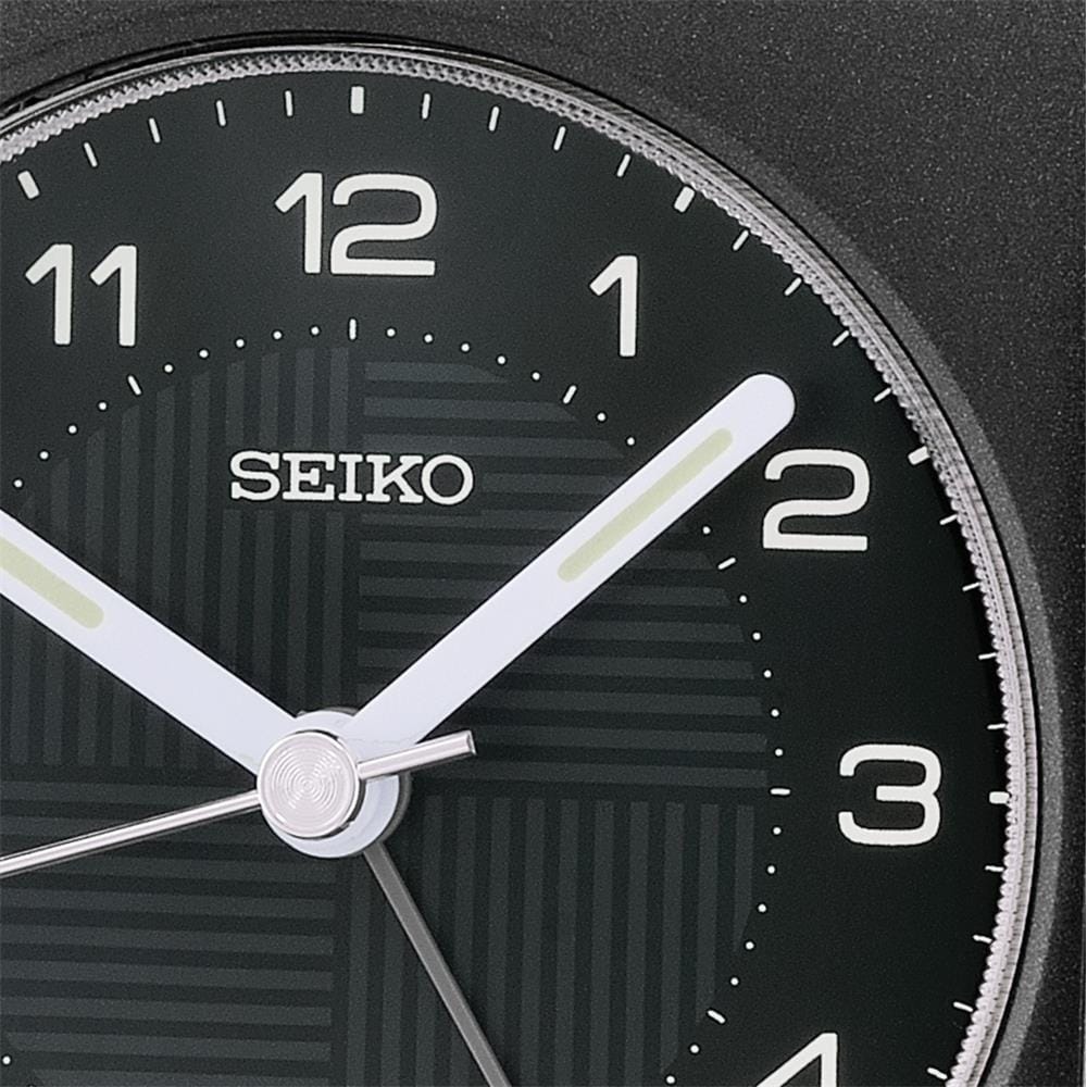นาฬิกาปลุก SEIKO CLOCKS QHE205J 3.3X3.5 นิ้ว สีดำ