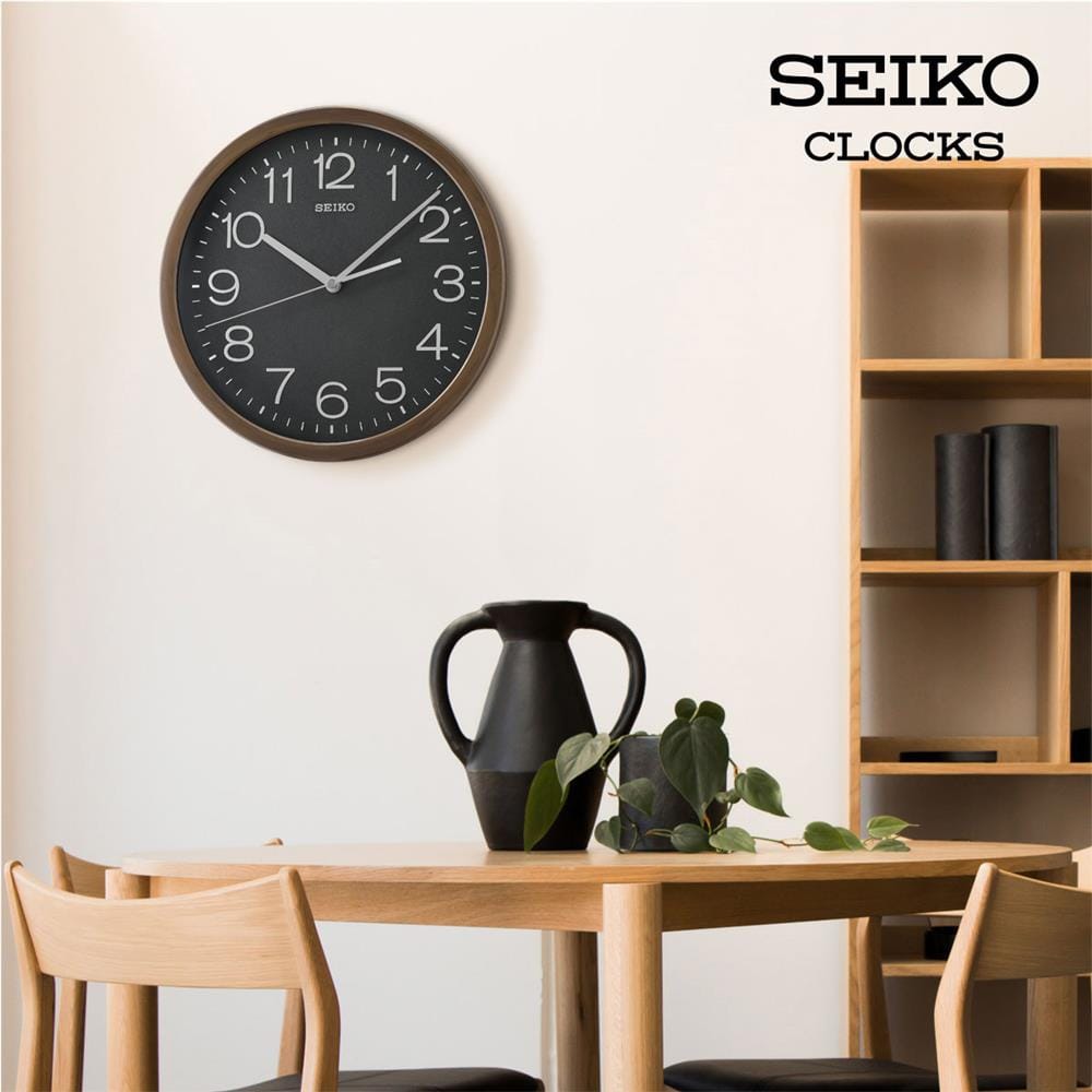 นาฬิกาแขวน SEIKO CLOCKS QXA808A 12.2 นิ้ว สีน้ำตาล