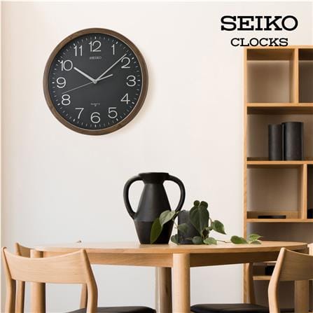 นาฬิกาแขวน SEIKO CLOCKS QXA807A 14.2 นิ้ว สีน้ำตาล_1