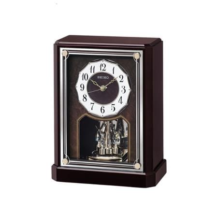 นาฬิกาตั้งโต๊ะ SEIKO CLOCKS QXN233B 11.2X8.7 นิ้ว สีน้ำตาลเข้ม_0