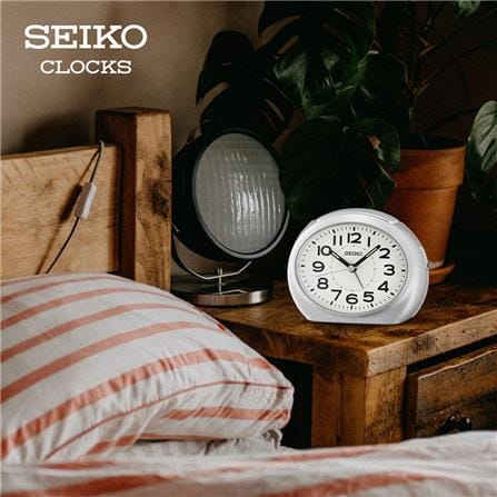นาฬิกาปลุก SEIKO CLOCKS QHE193S 3.4X4.4 นิ้ว สีเงิน_4