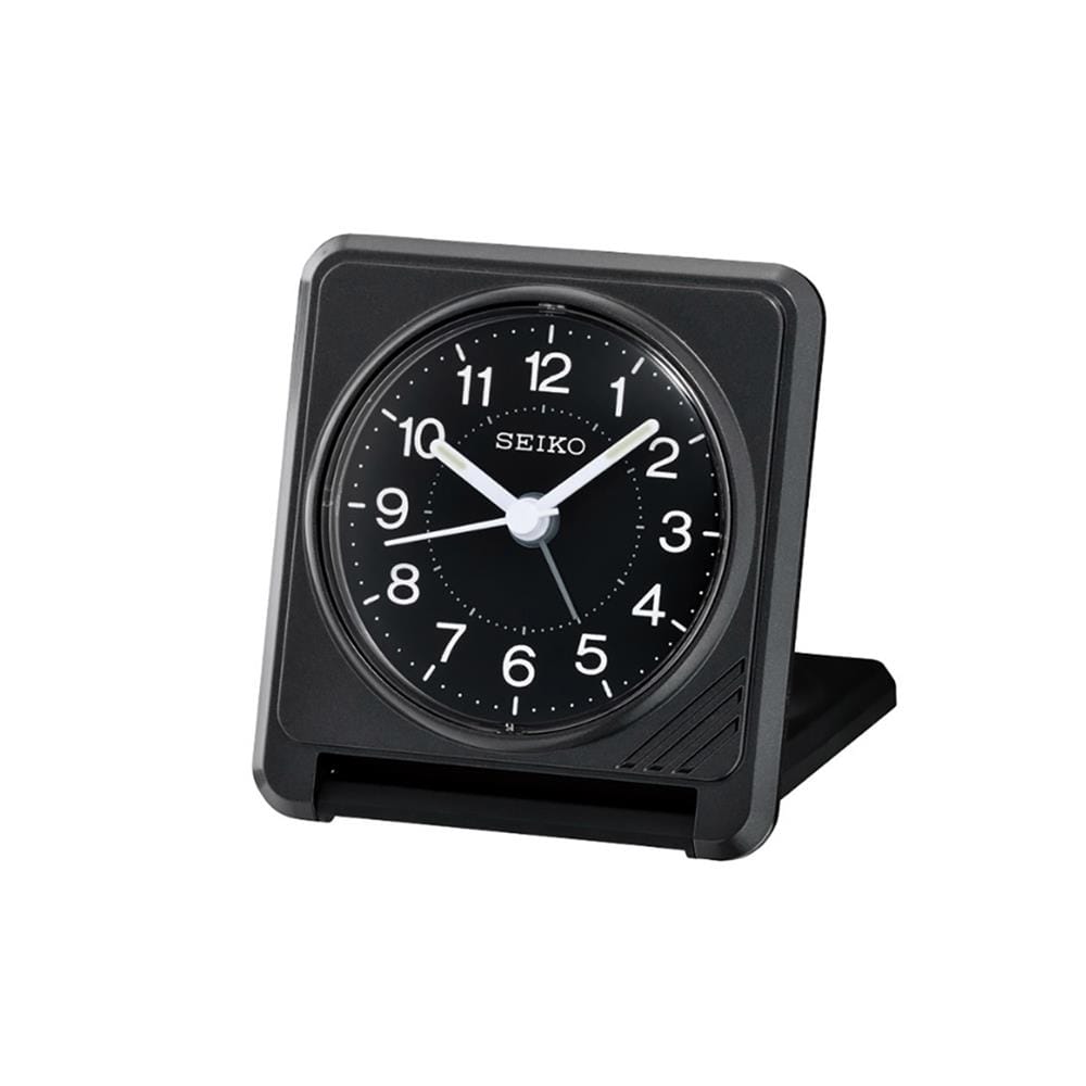 นาฬิกาปลุก SEIKO CLOCKS QHT015K 3.07X2.8 นิ้ว สีดำ