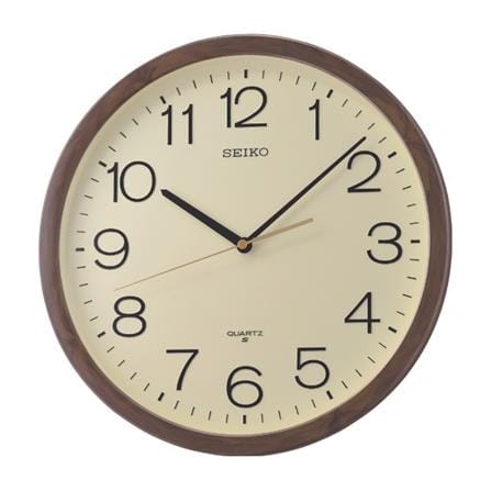 นาฬิกาแขวน SEIKO CLOCKS QXA807B 14.2 นิ้ว สีน้ำตาล