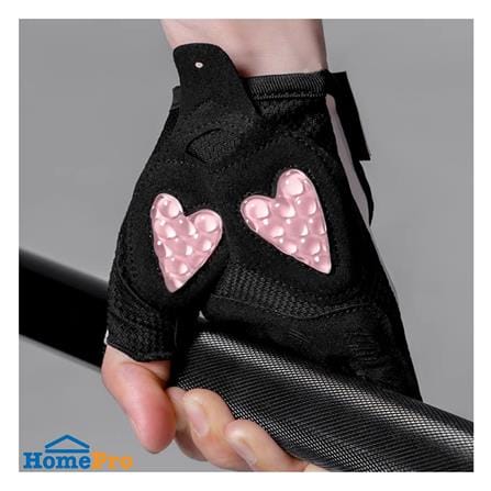 ถุงมือออกกำลังกายสำหรับผู้หญิง FITTERGEAR SWEET HEART SIZE XS สีชมพู_2