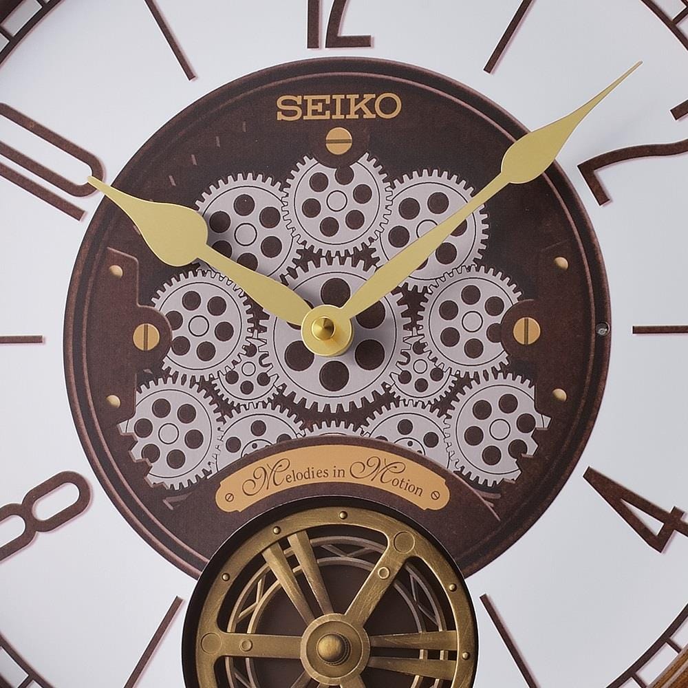 นาฬิกาแขวน SEIKO CLOCKS QXM611B 14.7 นิ้ว สีน้ำตาล