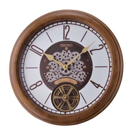 นาฬิกาแขวน SEIKO CLOCKS QXM611B 14.7 นิ้ว สีน้ำตาล_0