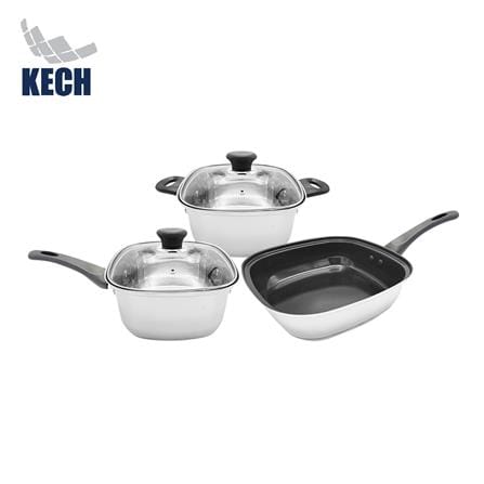 ชุดเครื่องครัวเหลี่ยม KECH WINSOME IH 5 ชิ้น_0