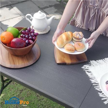โต๊ะพับอเนกประสงค์ HDPE SPRING 150 ซม. สีน้ำตาล_7
