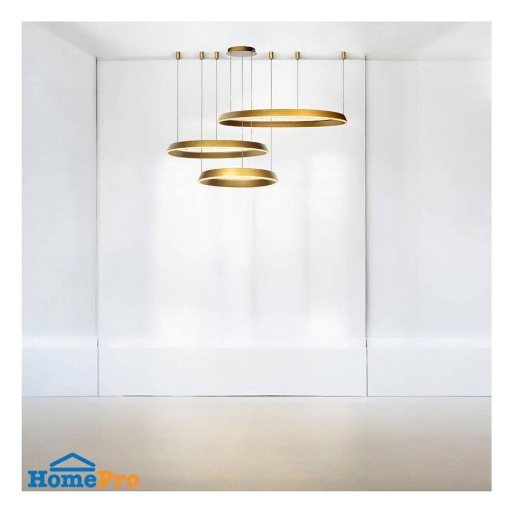 ไฟช่อ LED L&E 01-A0260 120 วัตต์ WARM WHITE สีทอง 3 หัว