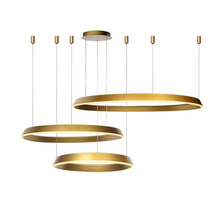 ไฟช่อ LED L&E 01-A0260 120 วัตต์ WARM WHITE สีทอง 3 หัว_0