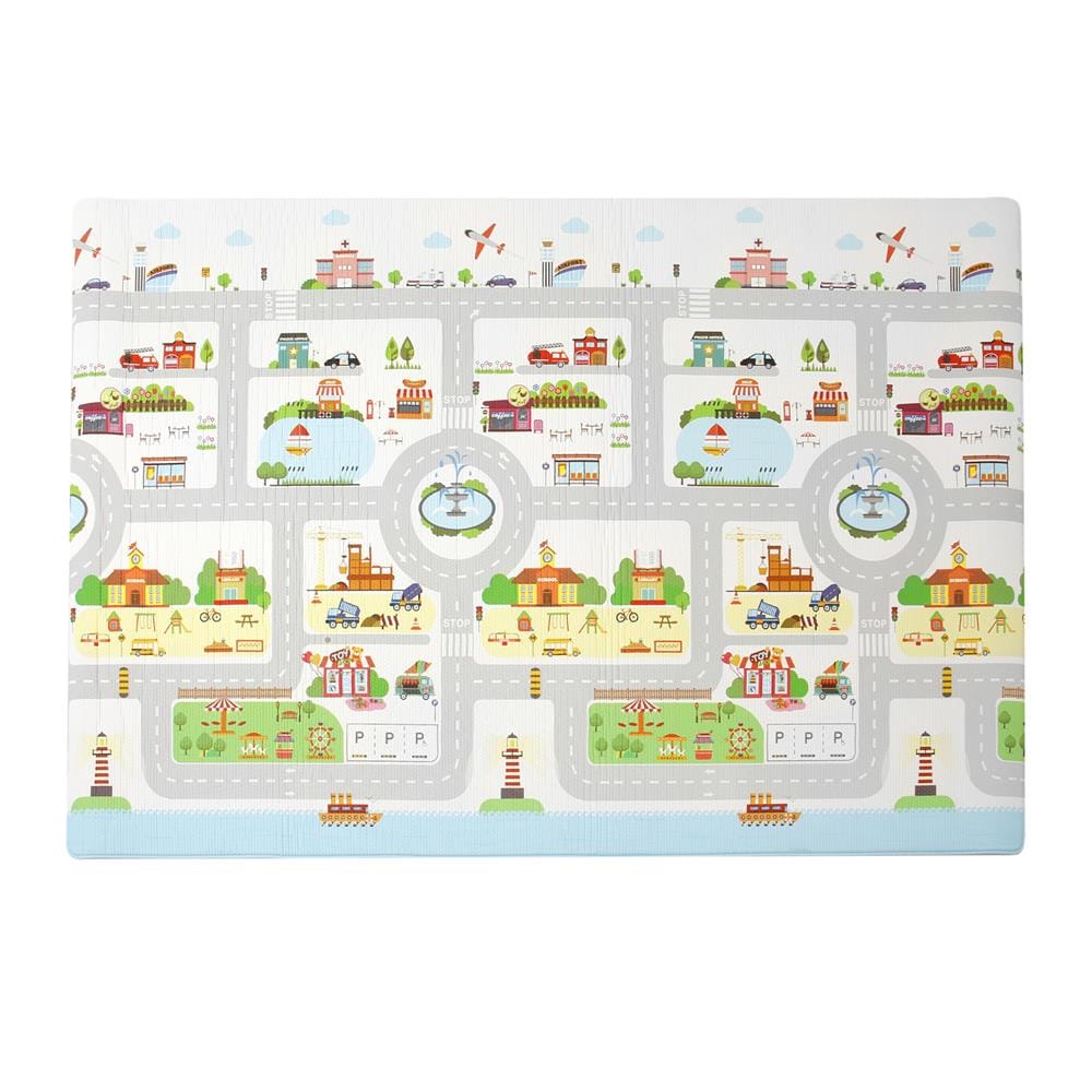แผ่นอเนกประสงค์ HOME LIVING STYLE THE ROAD 130X190 ซม. สีเทา_0