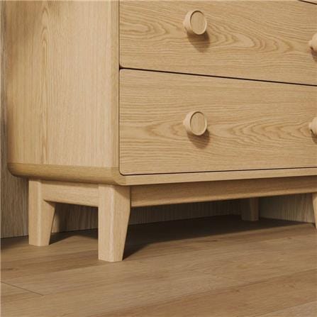 ตู้ลิ้นชัก 4 ลิ้นชัก SB FURNITURE HAGI 19218457 80 ซม. สีไม้อ่อน_5