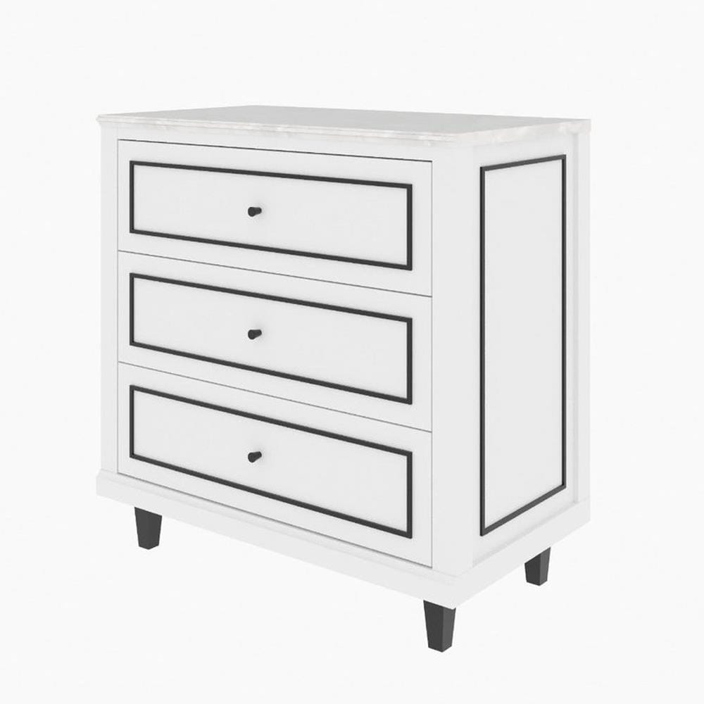 ตู้ลิ้นชัก 3 ลิ้นชัก SB FURNITURE ETERNO 19223411 90 ซม. สีขาว