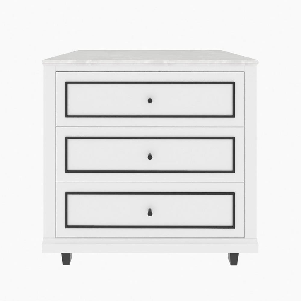 ตู้ลิ้นชัก 3 ลิ้นชัก SB FURNITURE ETERNO 19223411 90 ซม. สีขาว